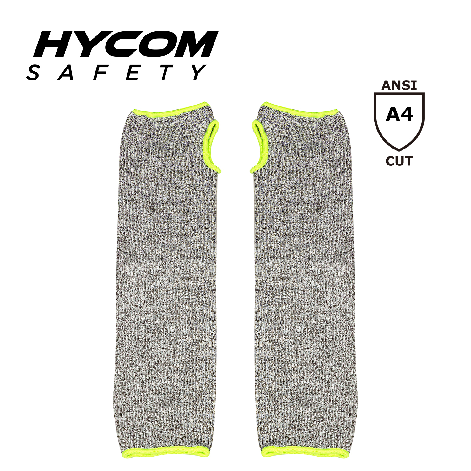 HYCOM Funda transpirable ANSI 4 resistente a cortes con ranura para el pulgar Funda HPPE de alto rendimiento