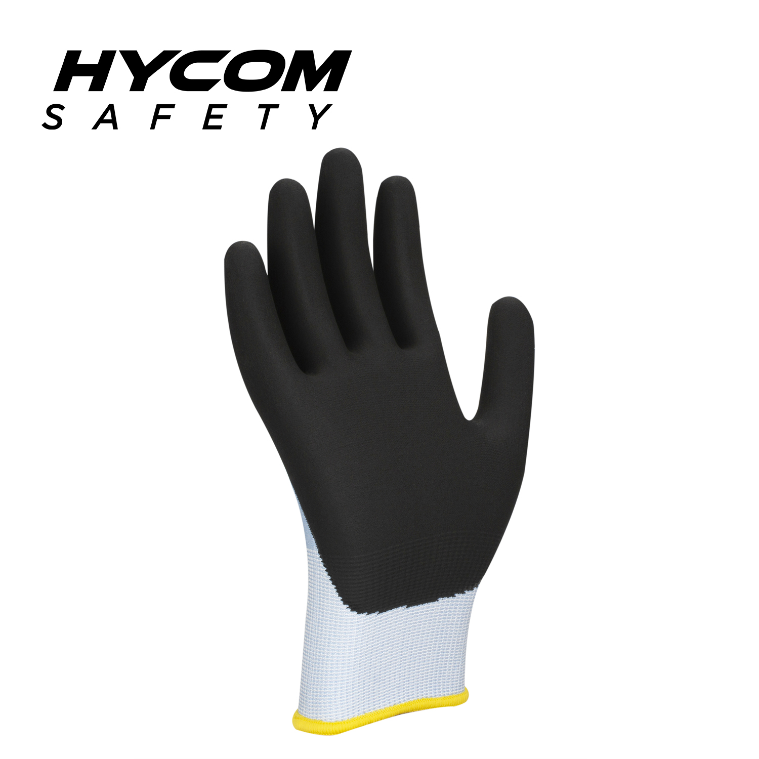 HYCOM 18G ANSI 2 Guante flexible resistente a cortes con recubrimiento de nitrilo en la palma Guantes de seguridad súper delgados