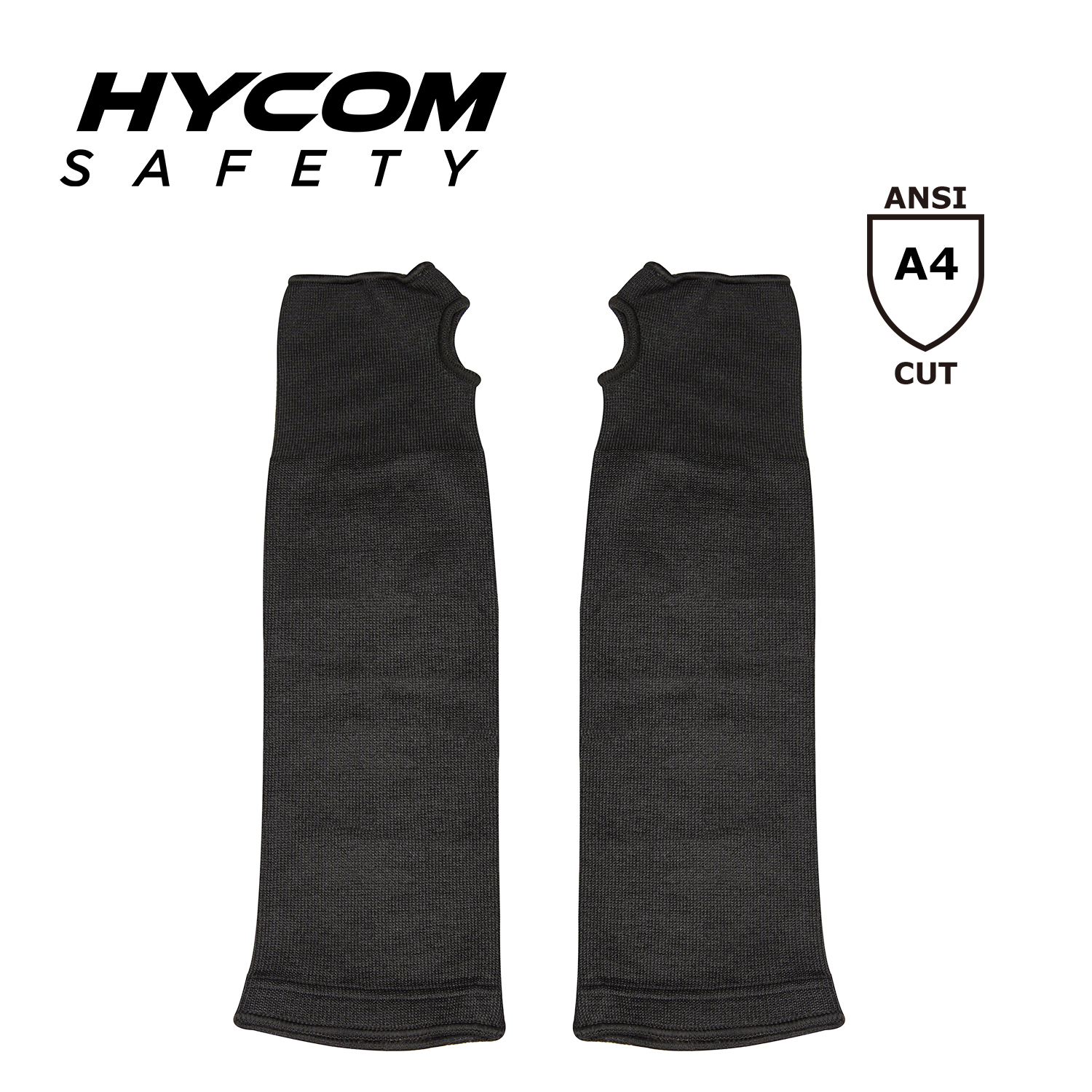 HYCOM Manga de cubierta de brazo resistente a cortes de nivel 4 con ranura para el pulgar para seguridad en el trabajo