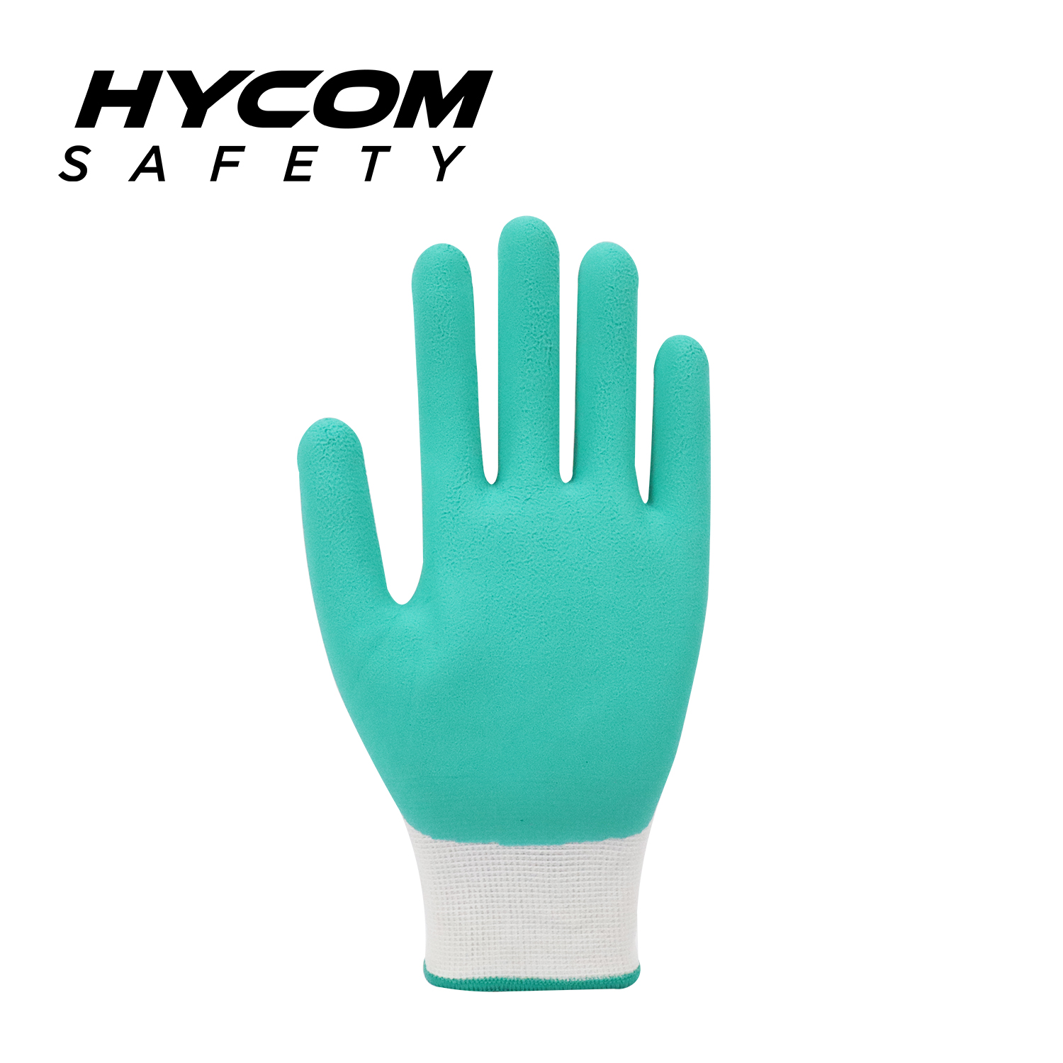 HYCOM Guante de fibra de bambú 15G con revestimiento de látex de espuma en la palma Guantes de seguridad súper cómodos
