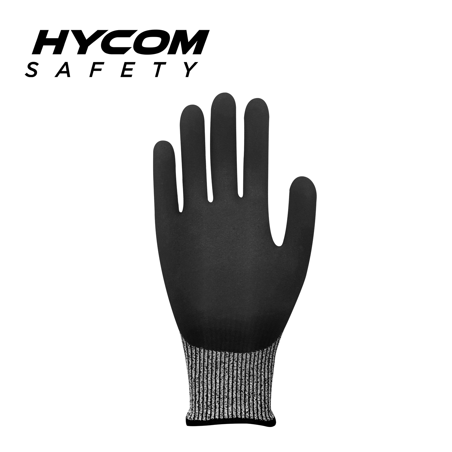 HYCOM 13G Guantes resistentes a cortes ANSI 3 con corte de respiración y guantes de trabajo retardantes de aceite con revestimiento de TPR
