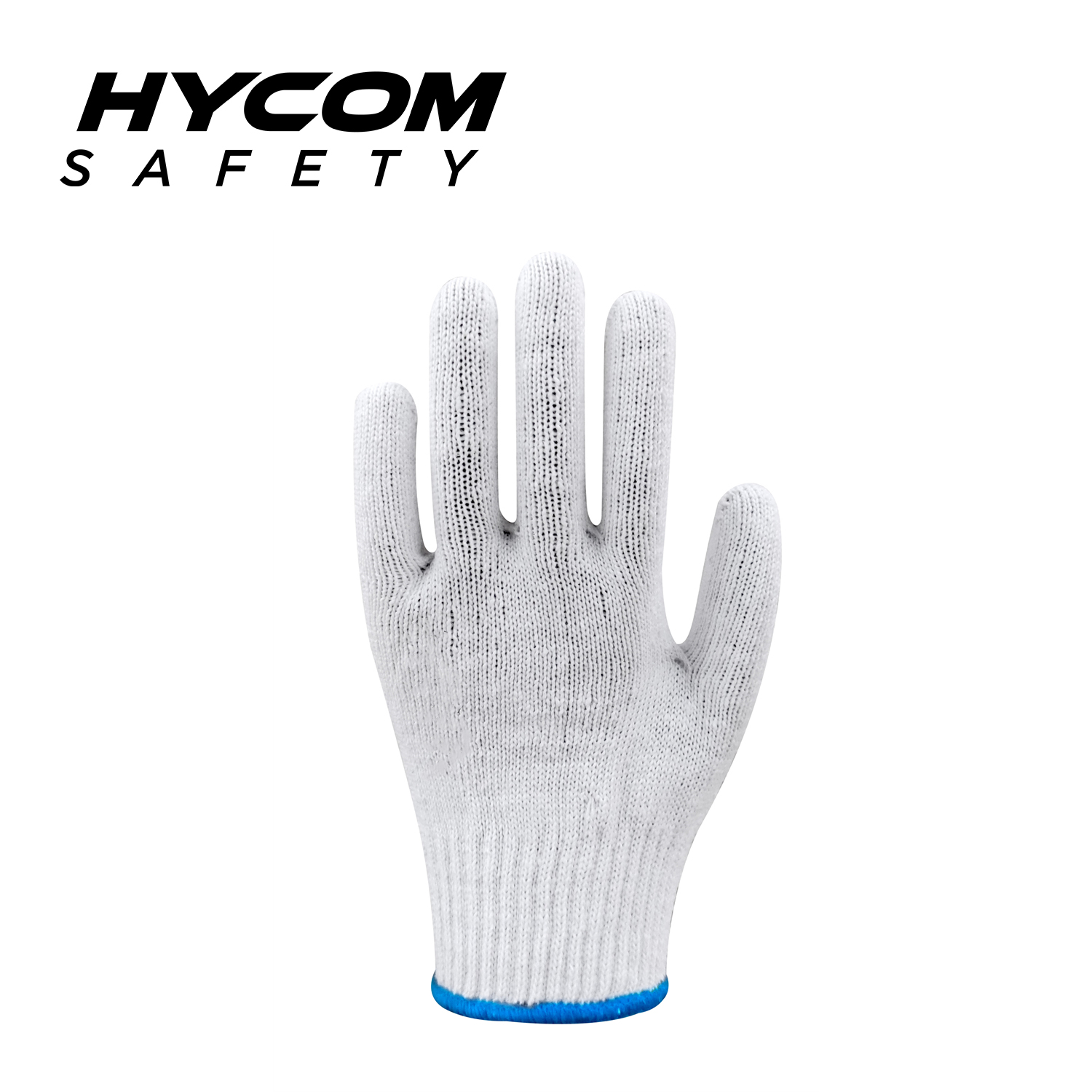 HYCOM Guante de trabajo flexible de algodón y poliéster transpirable 10G
