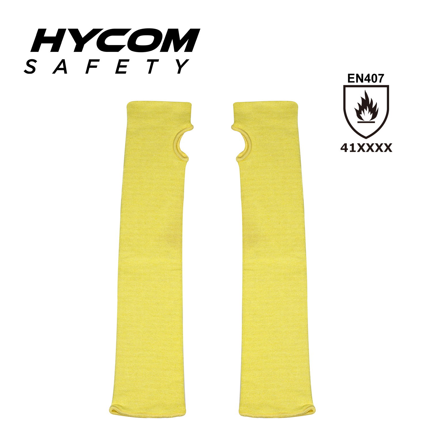 HYCOM 100 % aramida ignífuga de nivel 4 manga de protección de brazo resistente al calor
