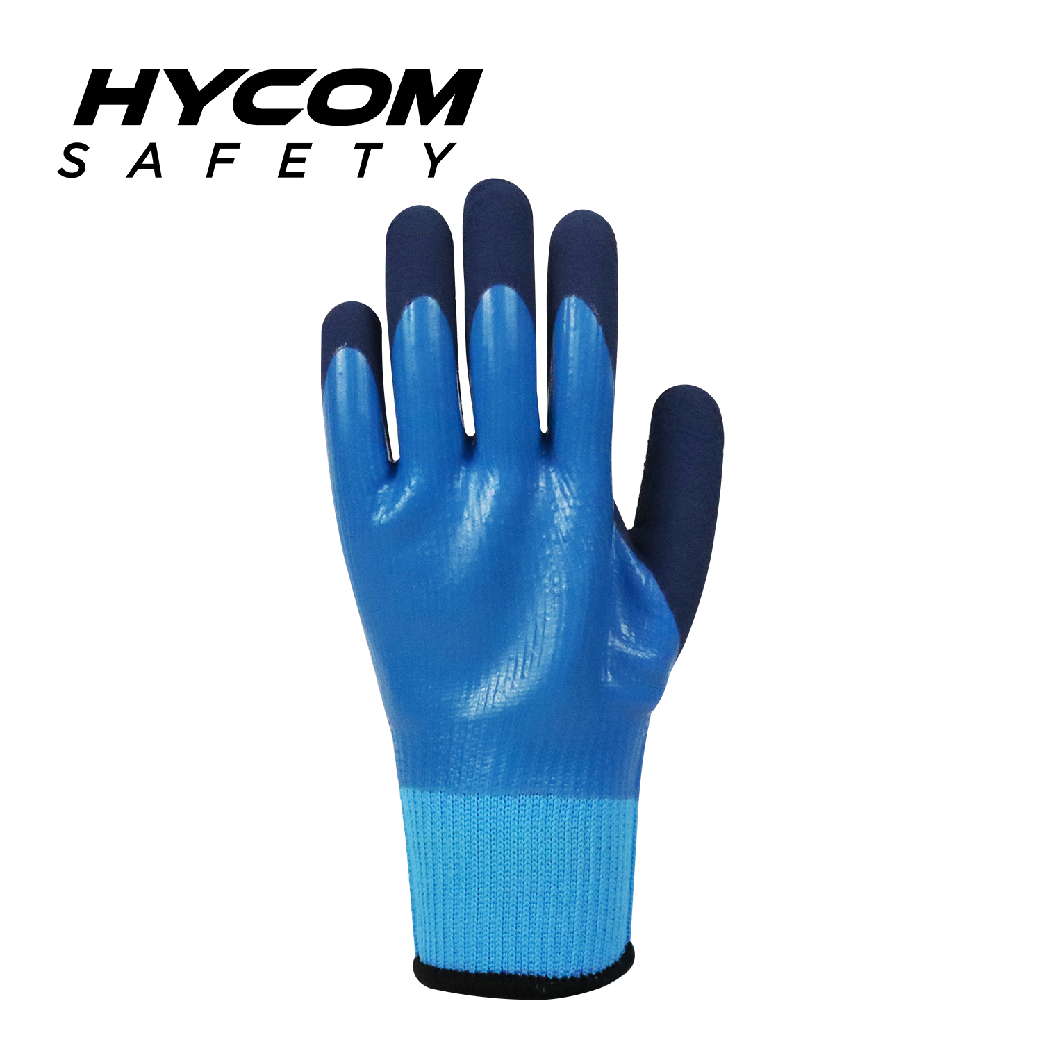 HYCOM Guante acrílico transpirable 10G con revestimiento de látex de espuma Guante resistente a cortes con forro polar
