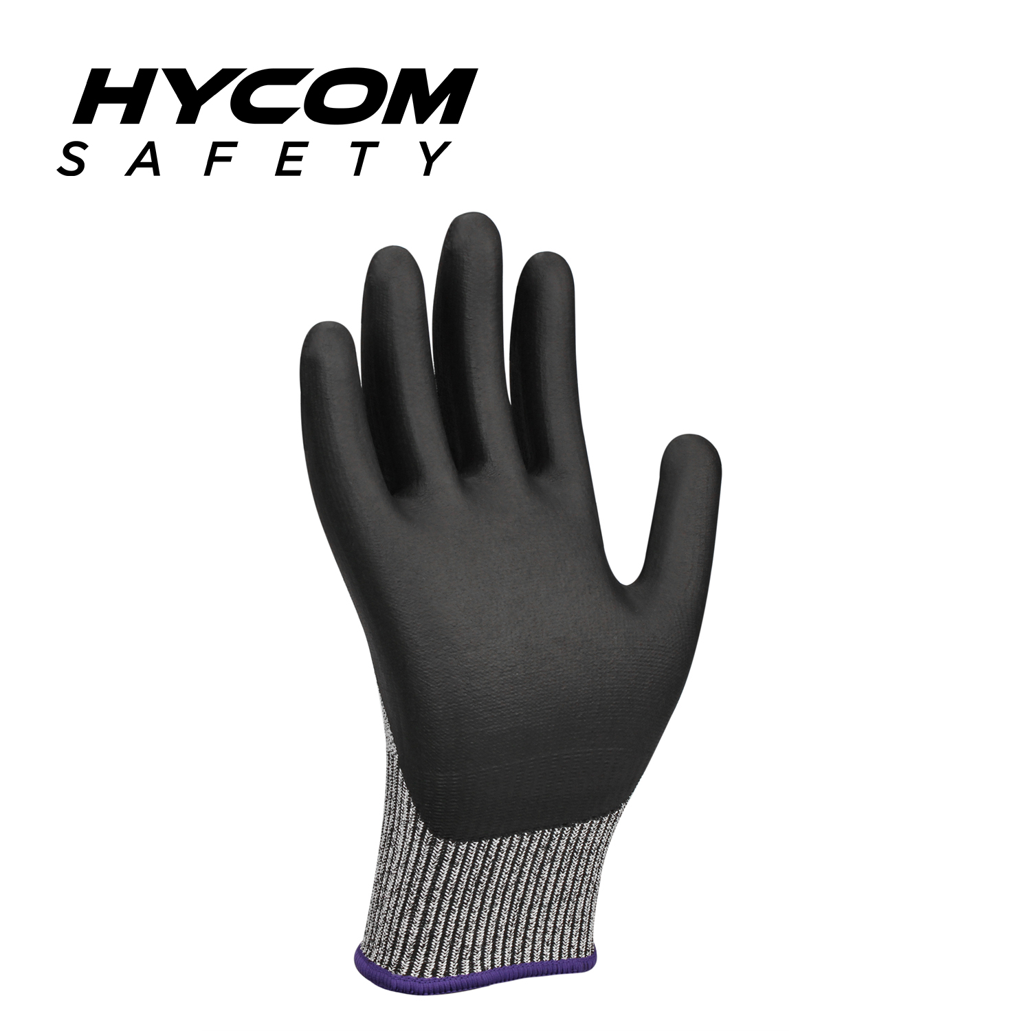 HYCOM 13G ANSI 2 Guantes resistentes a cortes de hilo de ingeniería recubiertos con espuma de nitrilo en la palma EN388 Guante de trabajo de seguridad