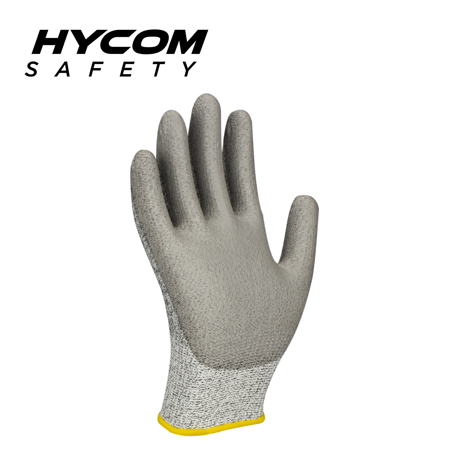 HYCOM 13G Nivel 5 ANSI 3 Guantes resistentes a cortes con palma Guantes de trabajo con recubrimiento de poliuretano